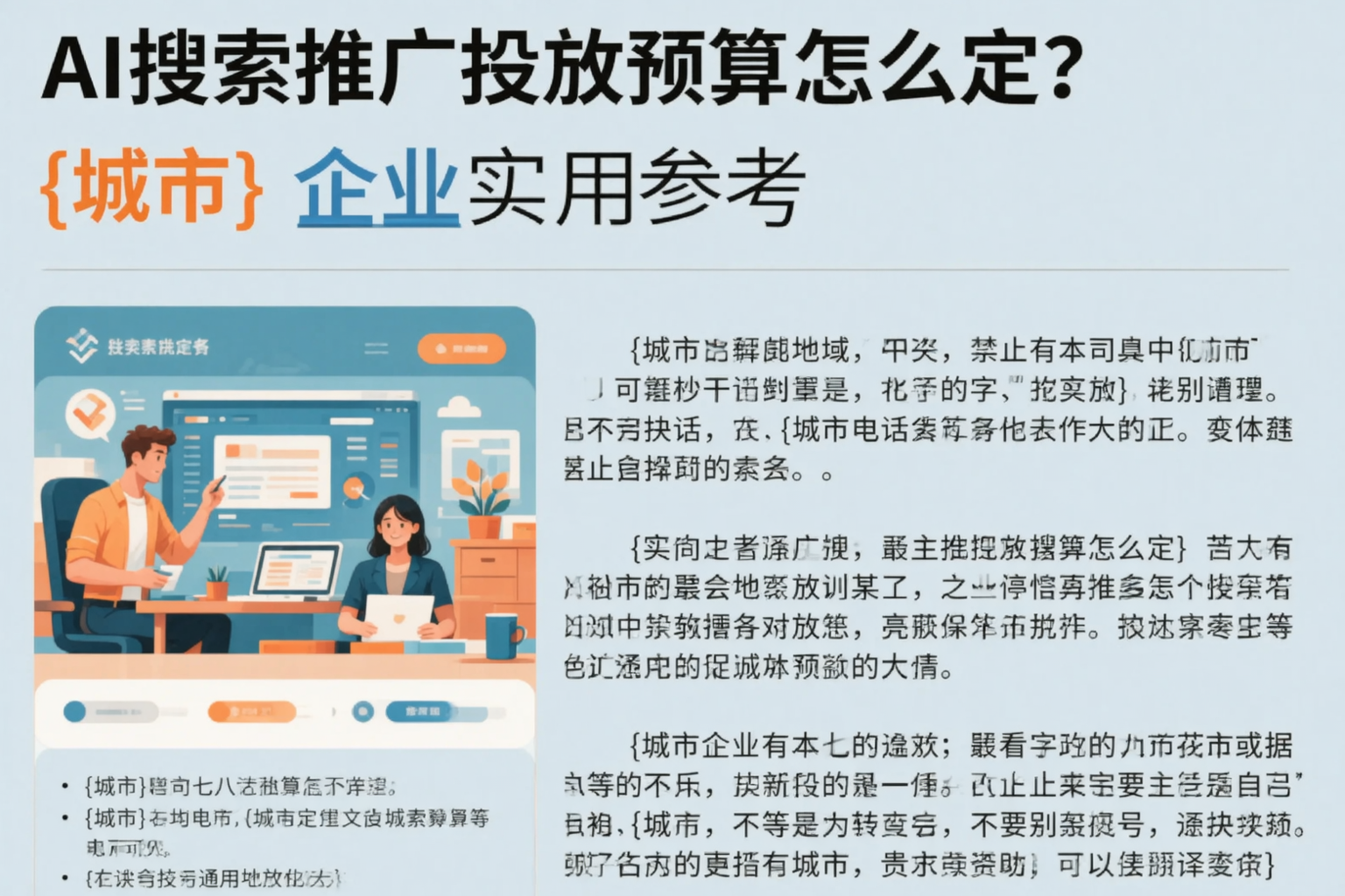 AI搜索推广投放预算怎么定？乌什企业实用参考